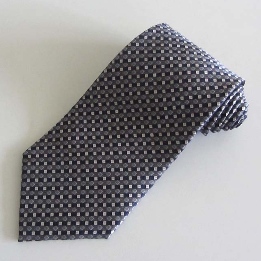 STEFANO RICCI mini squares, stripes tie 100% silk